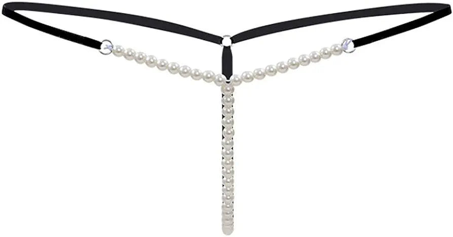 Thong with Pearls