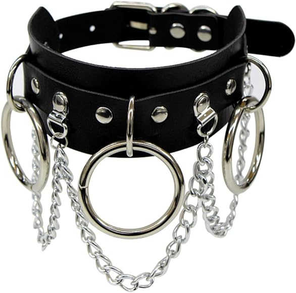Choker με 3 Κρίκους & Αλυσίδες