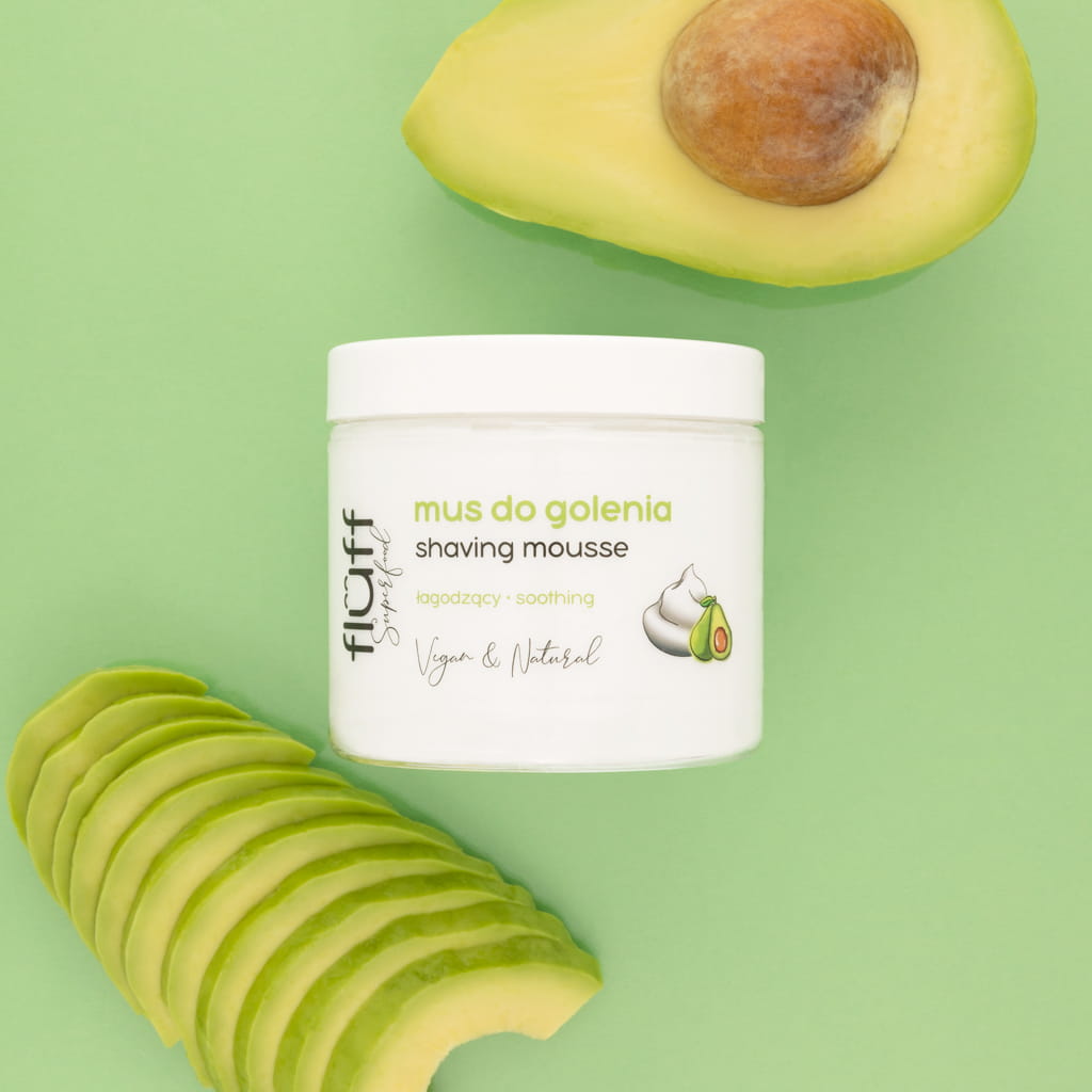 Μους Ξυρίσματος - Fluff Shaving mousse with niacynamide and avocado extract 200ml