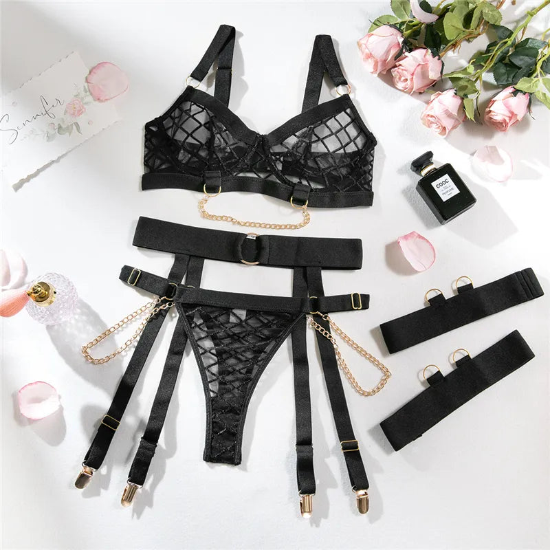 Underwear Set with Suspenders
