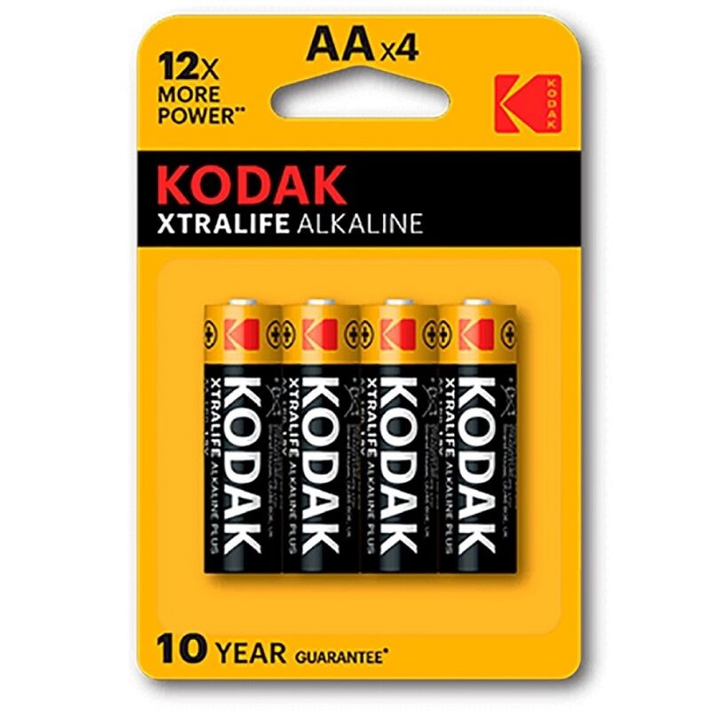 Μπαταρίες KODAK 4άδα - XTRALIFE ALKALINE BATTERY AA 12 Φορές Περισσότερη Ενέργεια