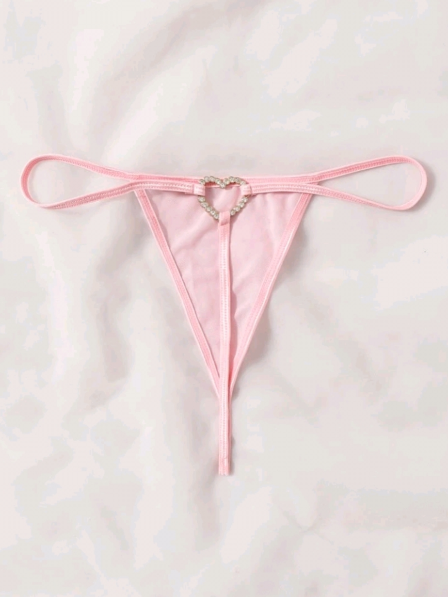Heart Thong - Pink