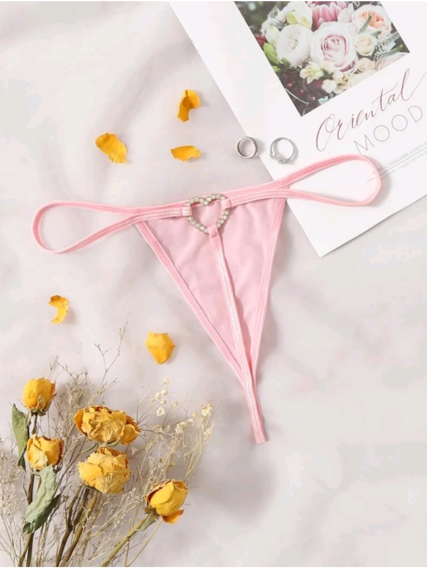 Heart Thong - Pink