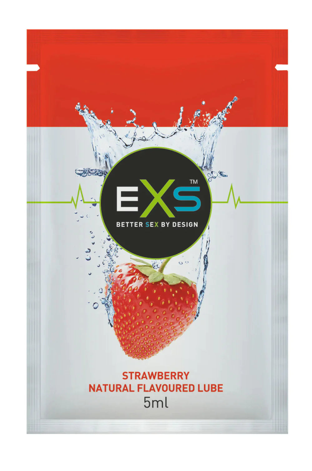Strawberry Flavored Lube 5ml - EXS Strawberry Flavored Lube