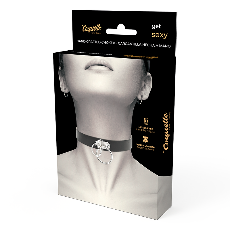 Choker Handmade with Vegan Leather - Coquette Chic Desire