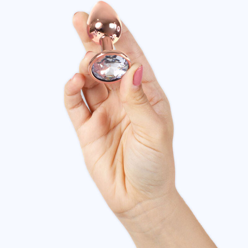 SECRET PLAY - METAL BUTT PLUG ROSE GOLD SMALL SIZE 7 CM