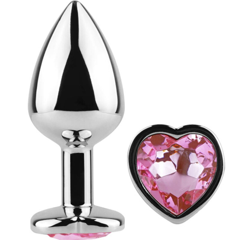 SECRET PLAY - METAL BUTT PLUG FUCHSIA HEART SMALL SIZE 7 CM My Treats SECRET PLAY - METAL BUTT PLUG FUCHSIA HEART SMALL SIZE 7 CM My Treats