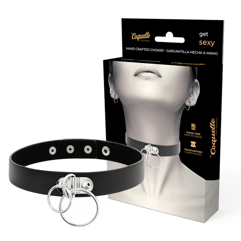 Choker Handmade with Vegan Leather - Coquette Chic Desire