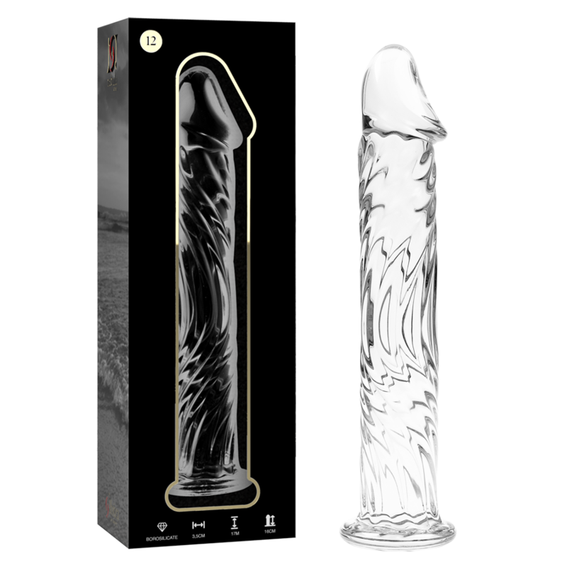 NEBULA SERIES BY IBIZA - MODEL 12 DILDO BOROSILICATE GLASS 17 X 3.5 CM CLEAR