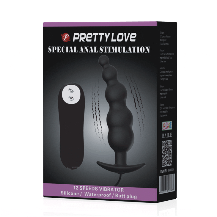 Anal Vibrator - Pretty Love Ribbed Plug