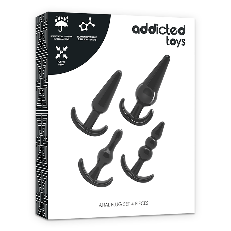 Anal Plugs Set 4pcs - Addicted Toys Anal Plugs
