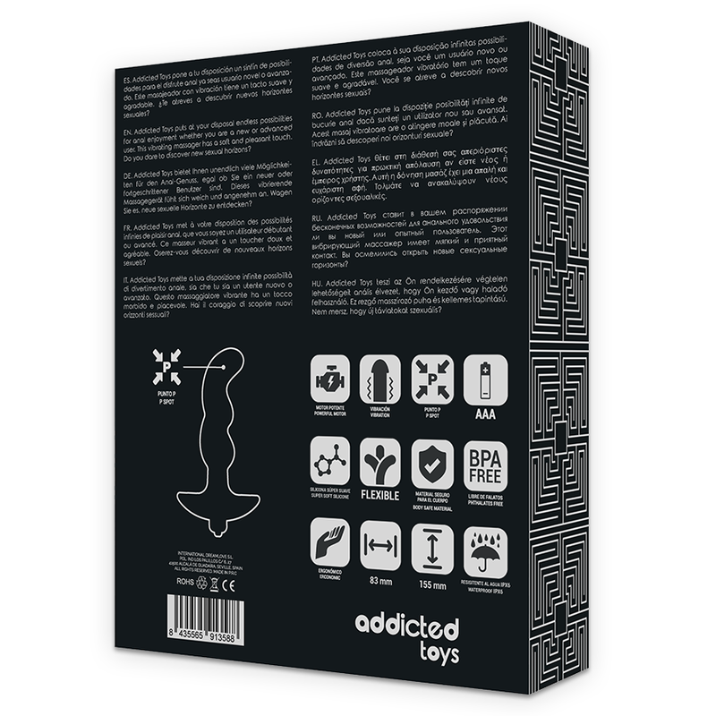 Anal Wedge with Vibration - Addicted Toys Anal Massager