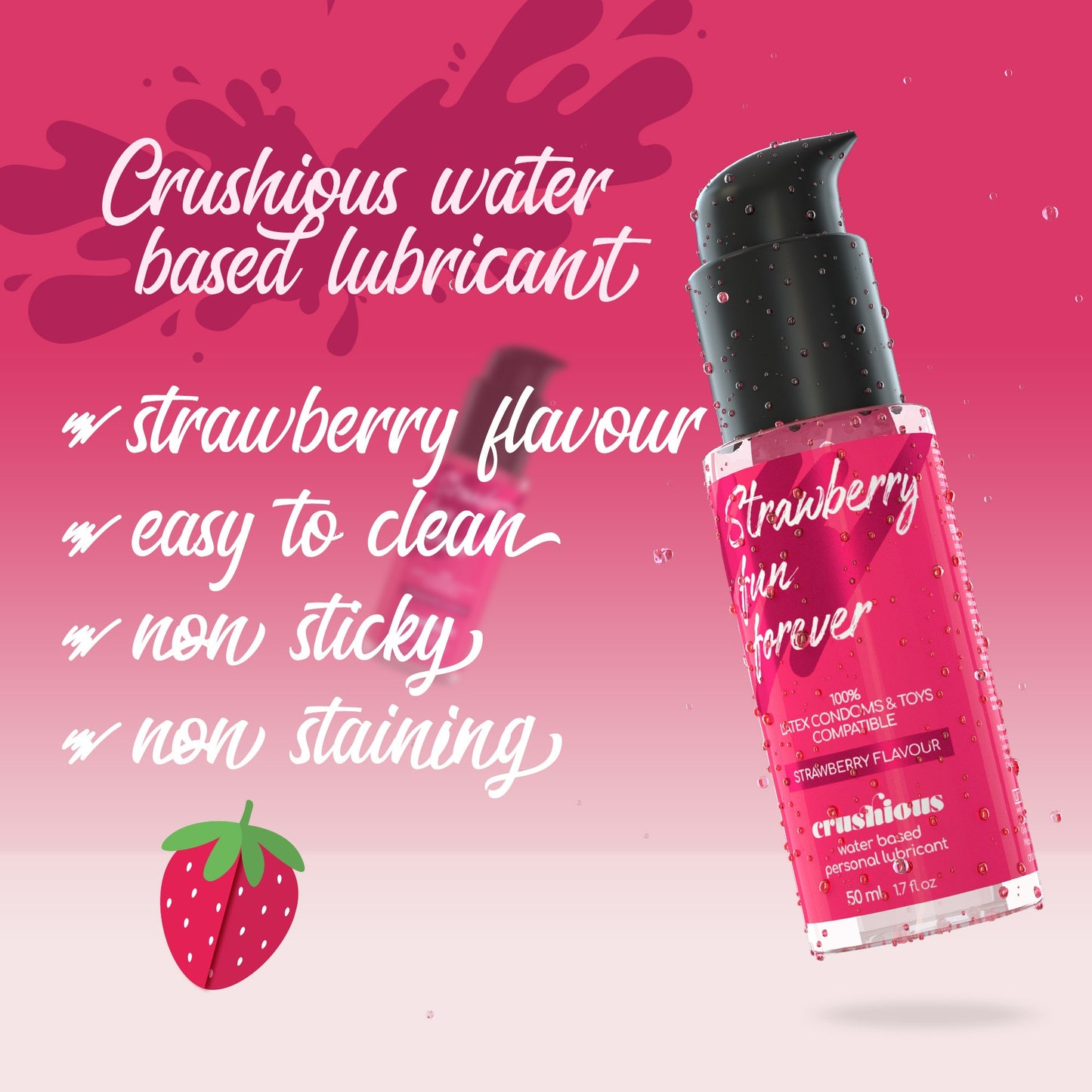 Water Lubricant with Strawberry Flavor - Crushious 50ml