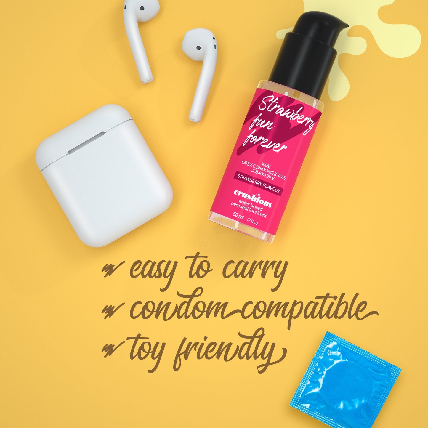 Water Lubricant with Strawberry Flavor - Crushious 50ml