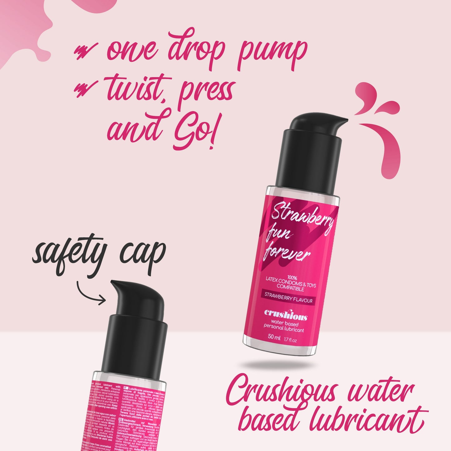 Water Lubricant with Strawberry Flavor - Crushious 50ml