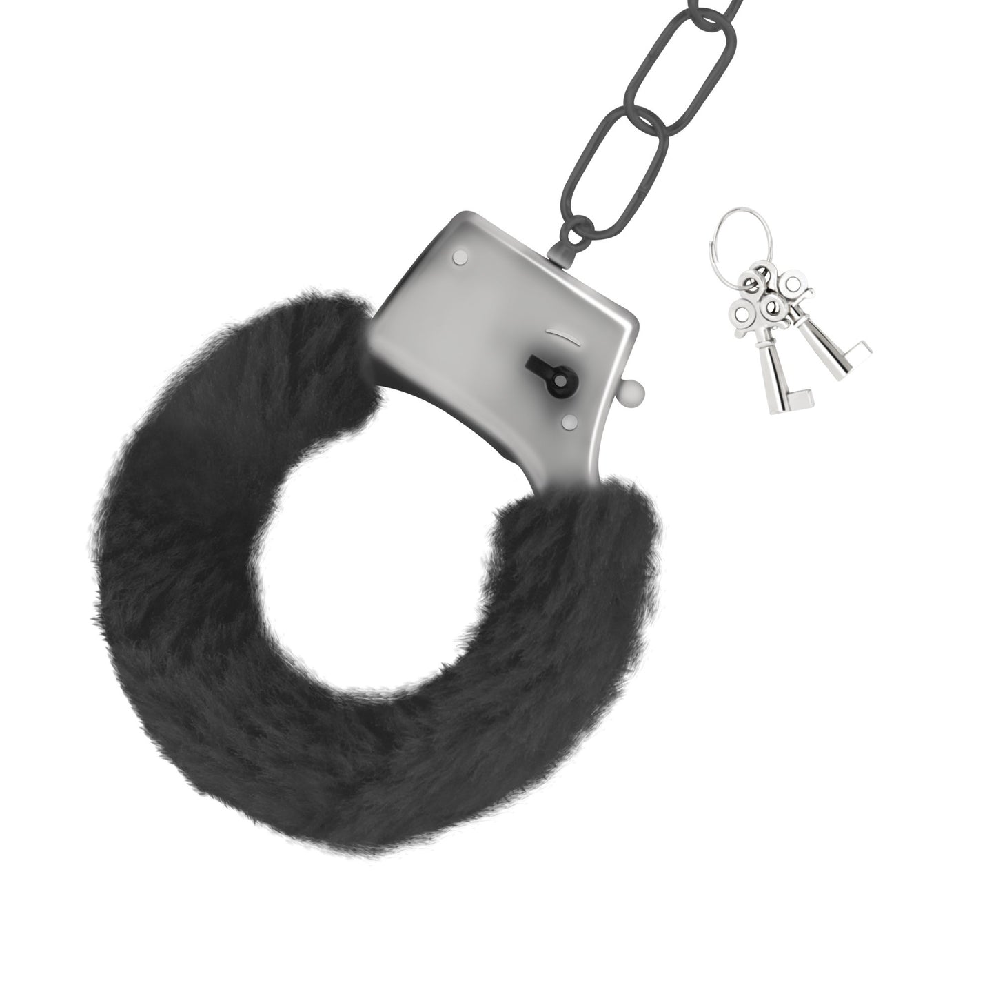 Handcuffs with Fur - Black
