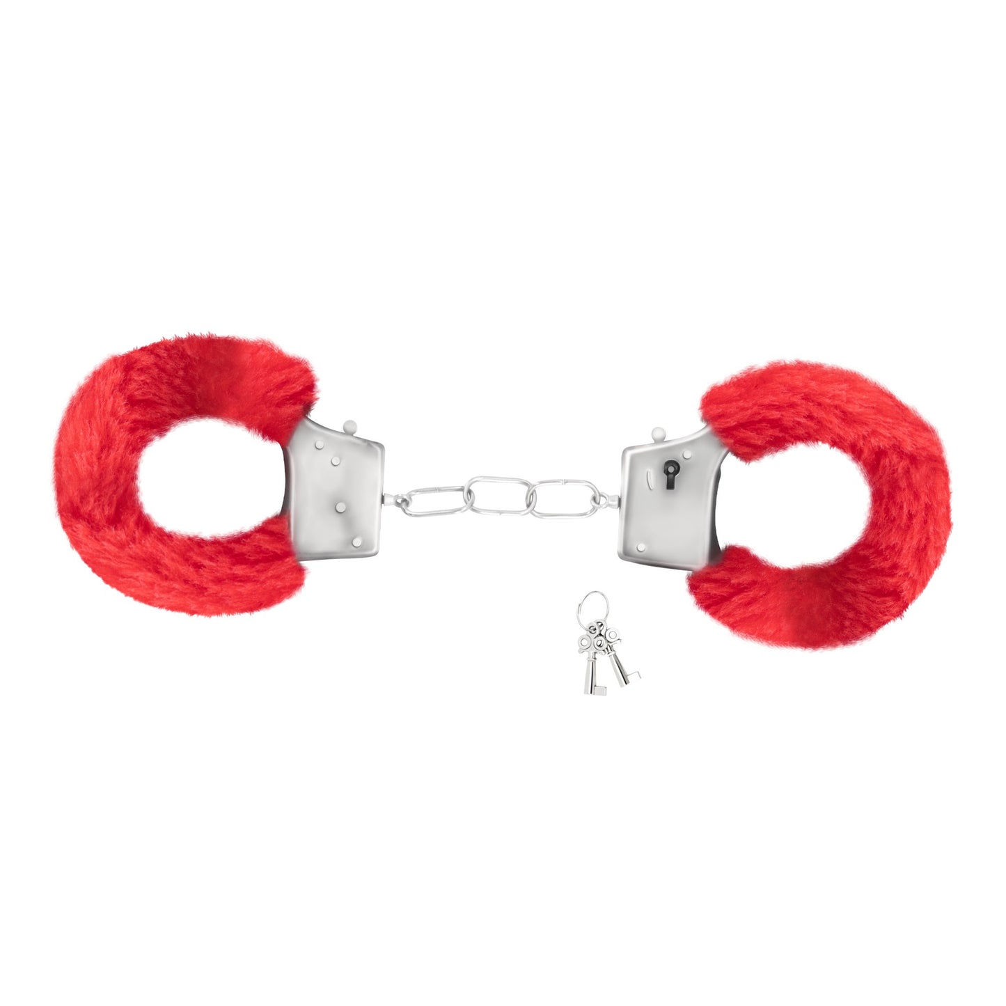 Handcuffs with Fur - Red