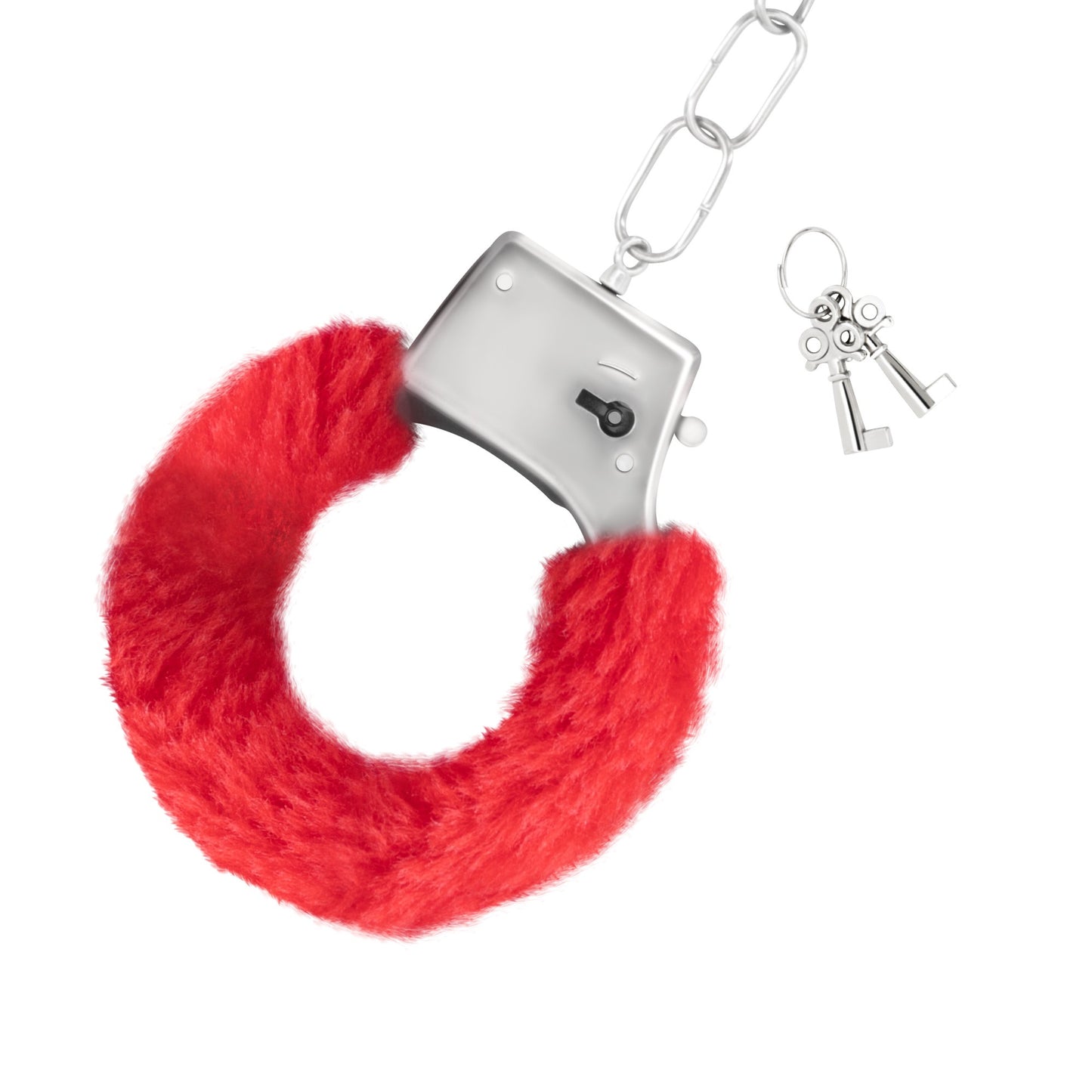 Handcuffs with Fur - Red