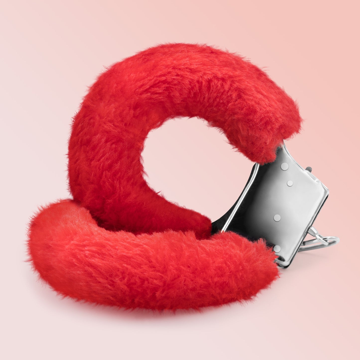 Handcuffs with Fur - Red
