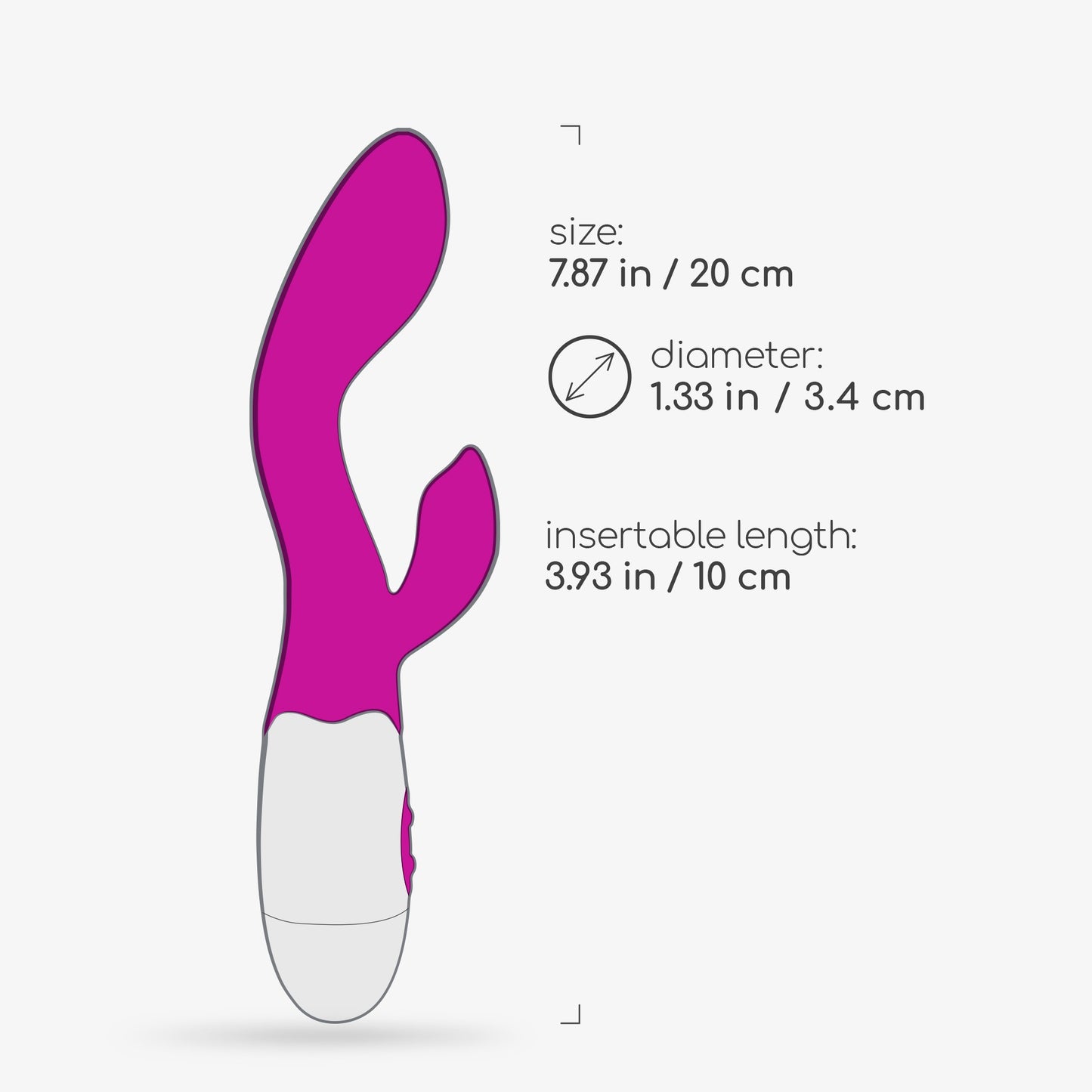 Rabbit Vibrator Set with Lubricant - Crushious Cherie 