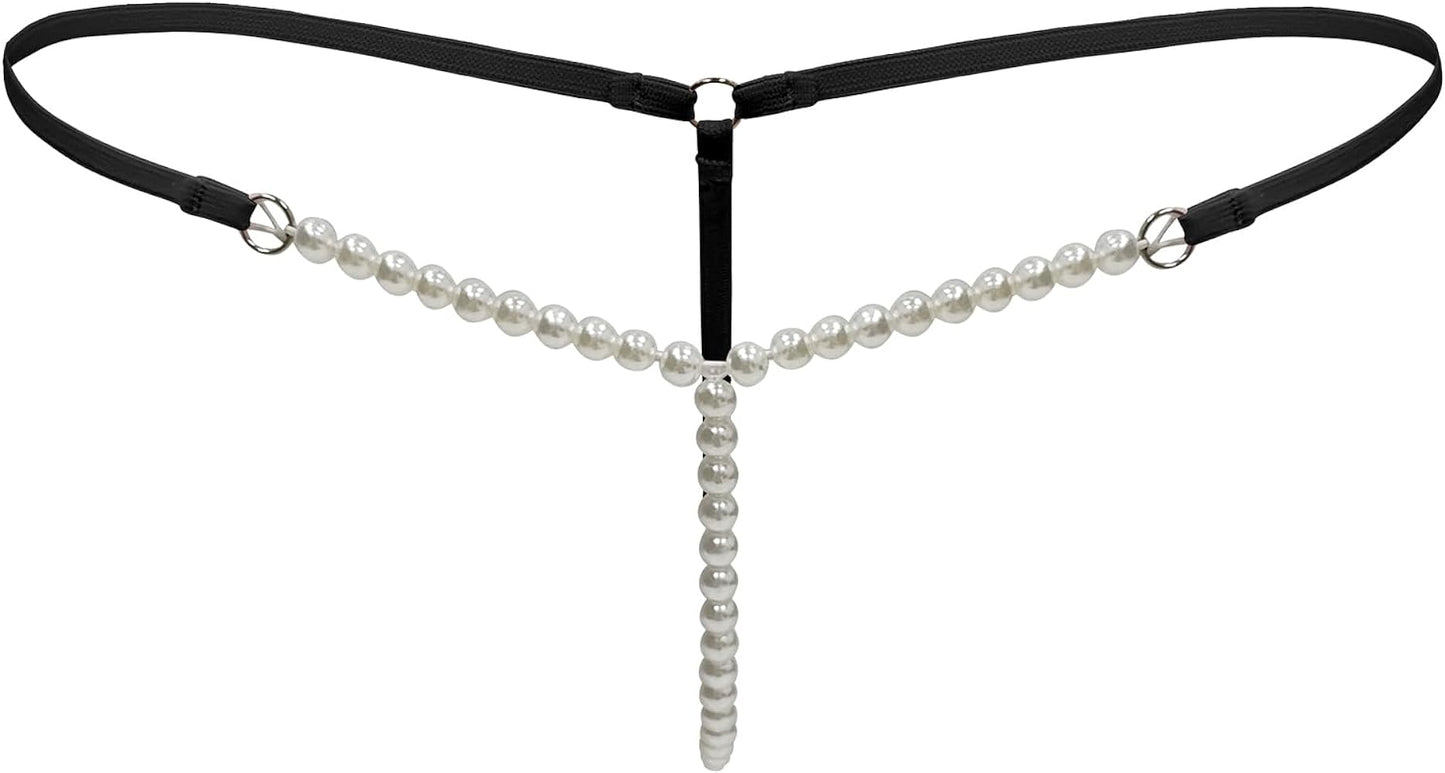 Thong with Pearls