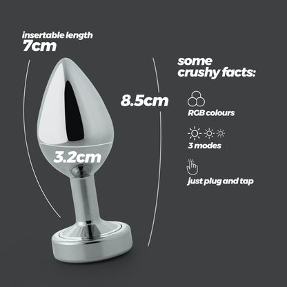 Anal Wedge with LED Lights - Crushious Borealis Medium