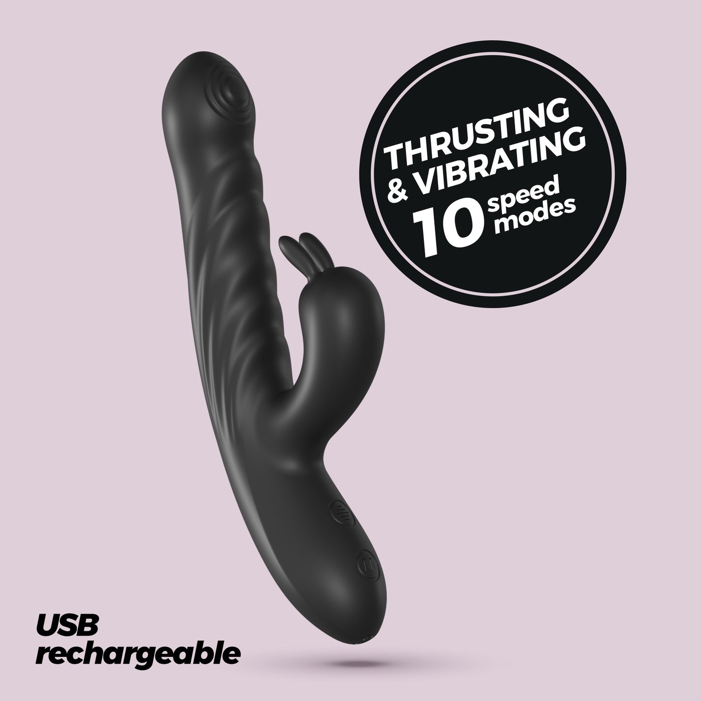 Thrusting Rabbit Vibrator Crushious Lapin