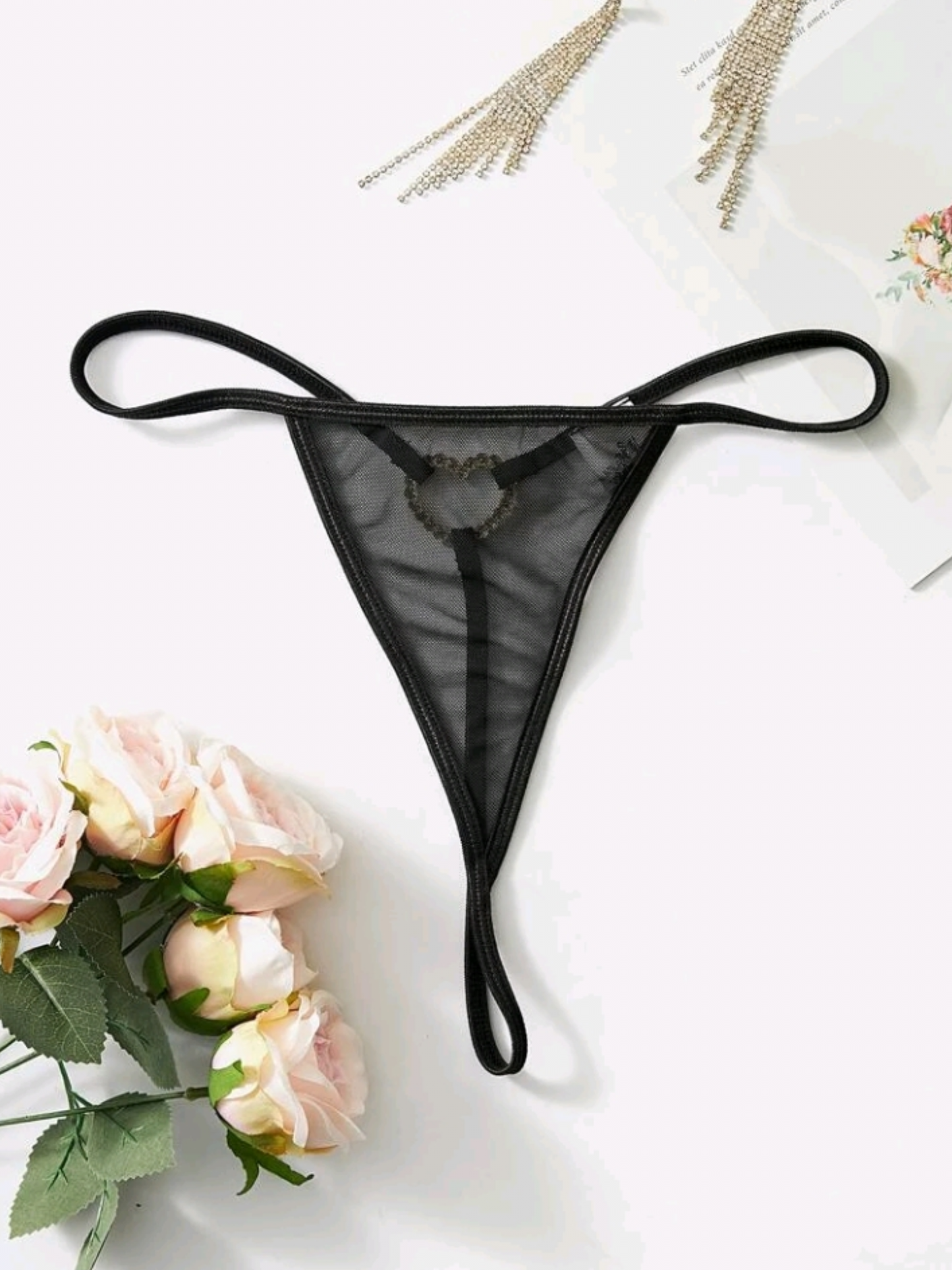 Thong Briefs Heart - Black