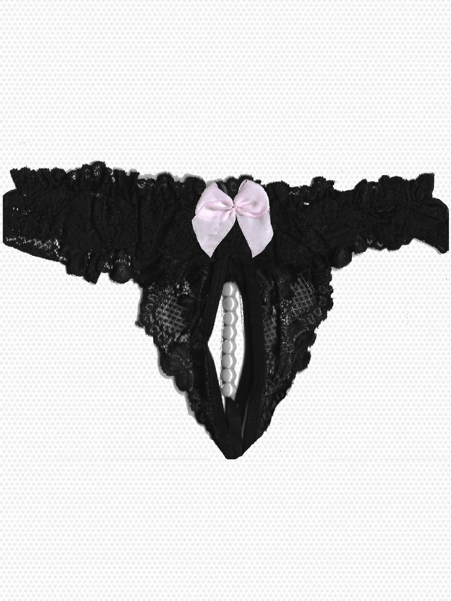Thong car briefs with pearls