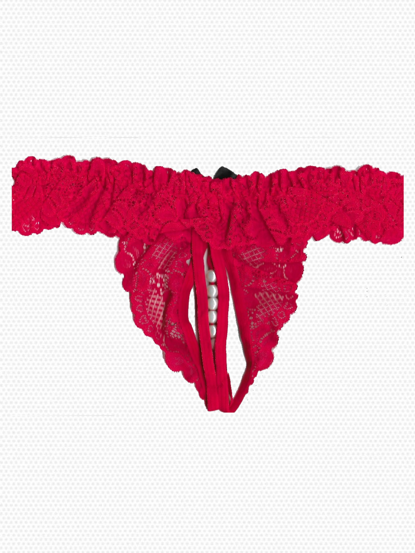 Thong car briefs with pearls