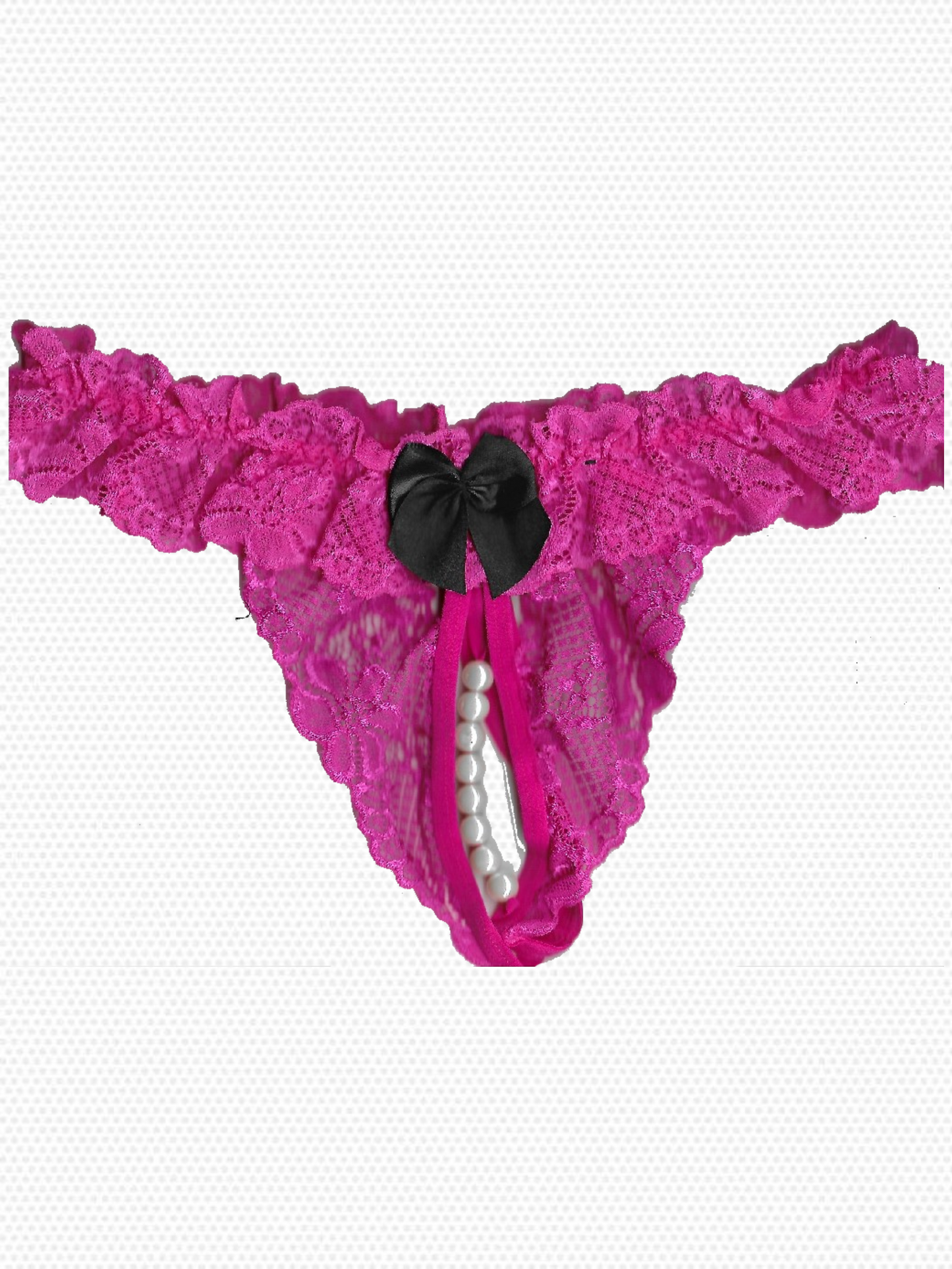 Thong car briefs with pearls