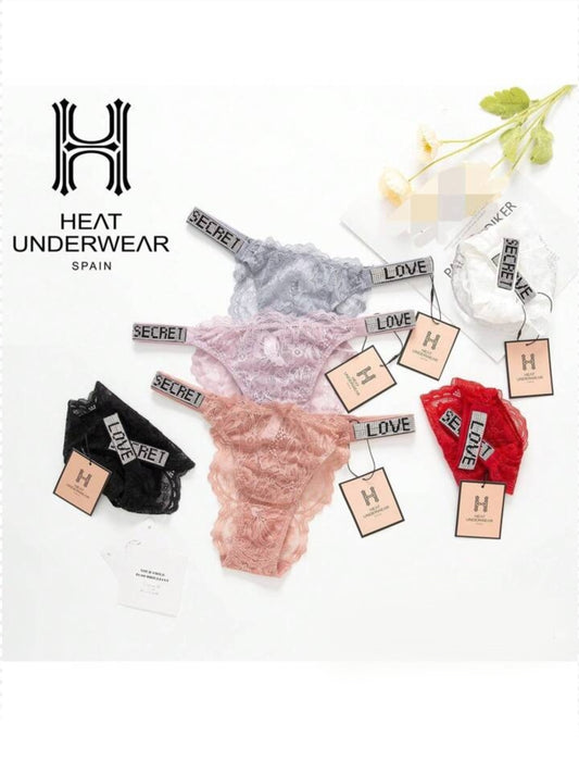 Lace underwear with rhinestones SECRET LOVE