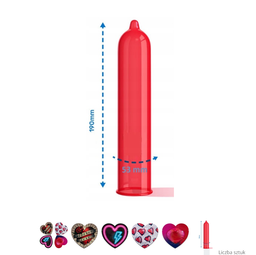 Heart Shaped Condoms 4pcs - Pasante Heart Shaped Condoms