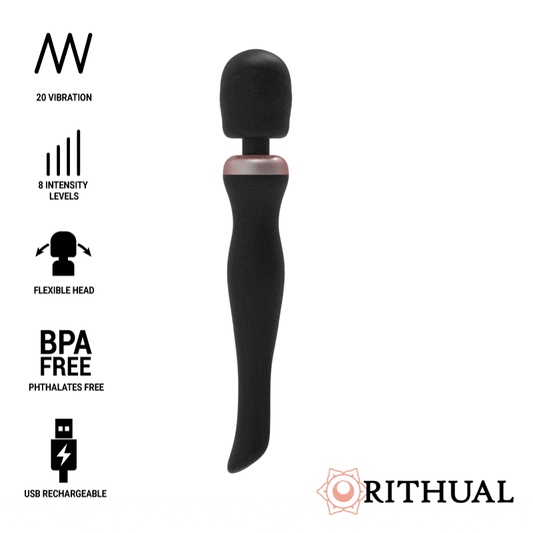 RITHUAL - POWERFUL RECHARGEABLE AKASHA WAND 2.0 BLACK