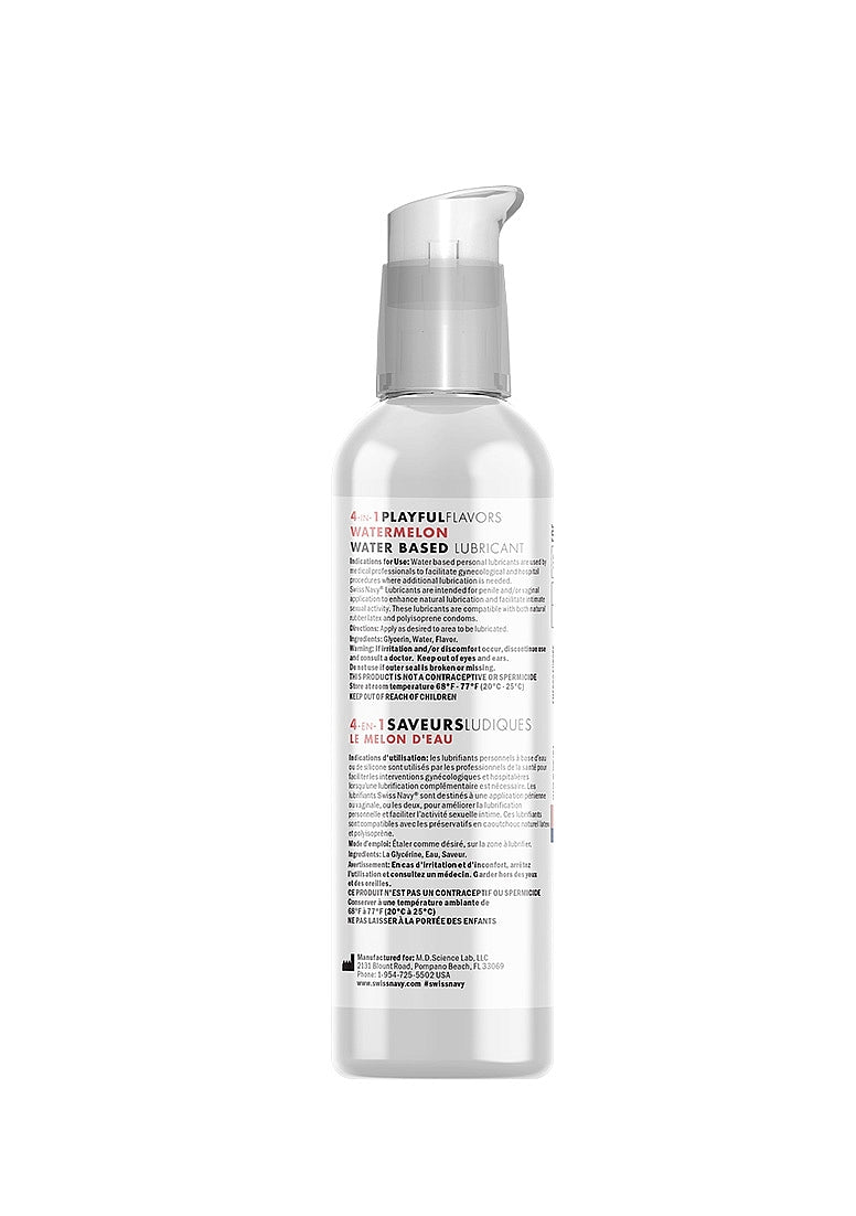 4 in 1 Lubricant Swiss Navy - Watermelon 118 ml