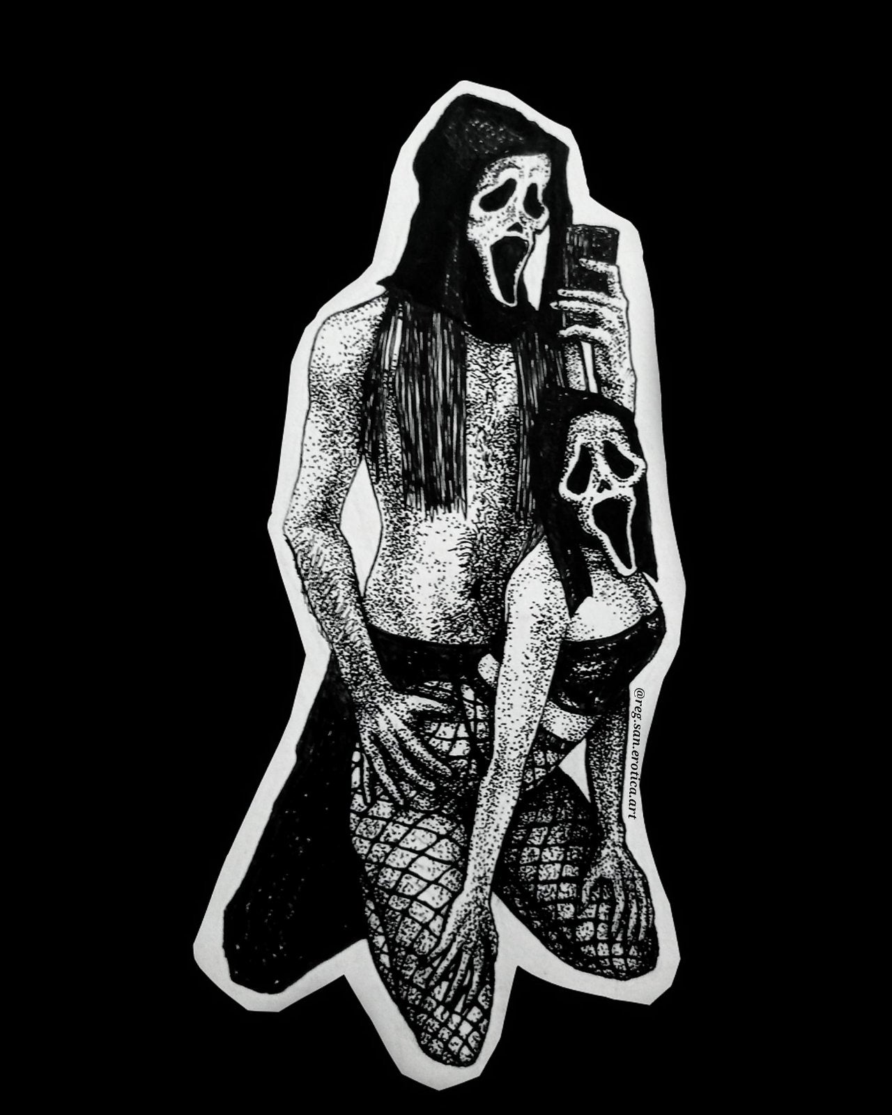 Art Sticker 10x7.5 - SCREAM