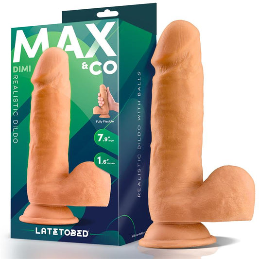 Realistic Thick Penis with Testicles - MAX &amp; CO DIMI Dildo