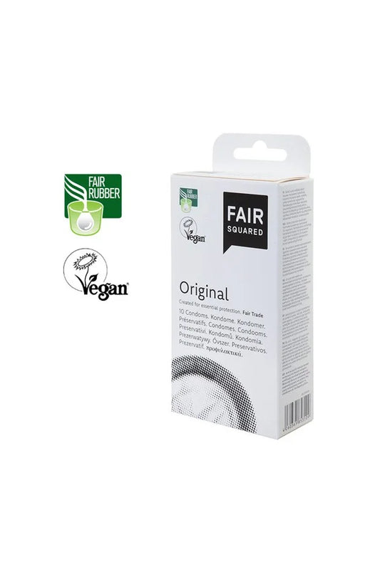 Vegan Condoms Pack of 10 pcs - Fair Squared Original