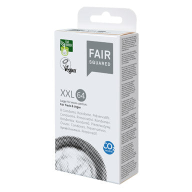 Condoms Large Size 64mm - FAIR Fair Squared XXL Vegan