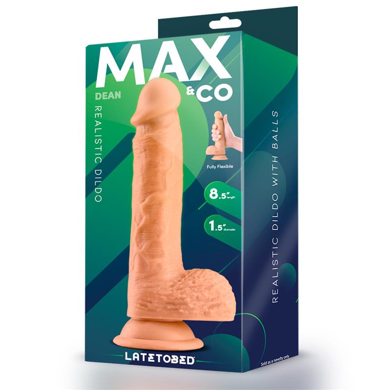 Realistic Penis with Testicles MAX &amp; CO DEAN Dildo