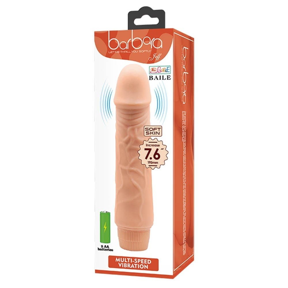 Vibrating Penis 19.3cm - Barbara Jeff