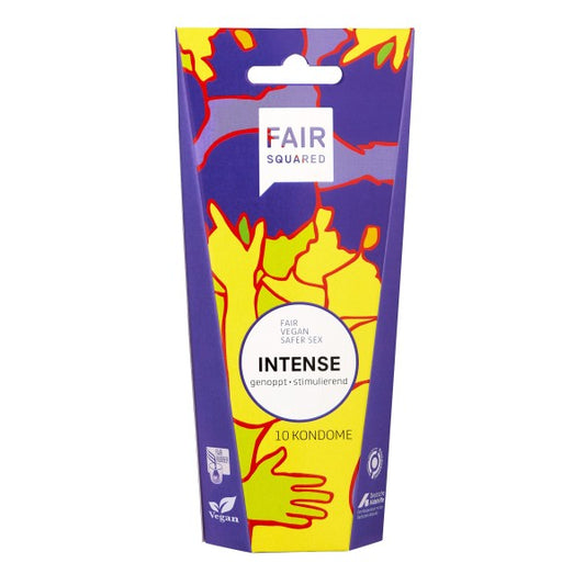 Condoms Pack of 10 pcs - Fair Squared Intense Vegan
