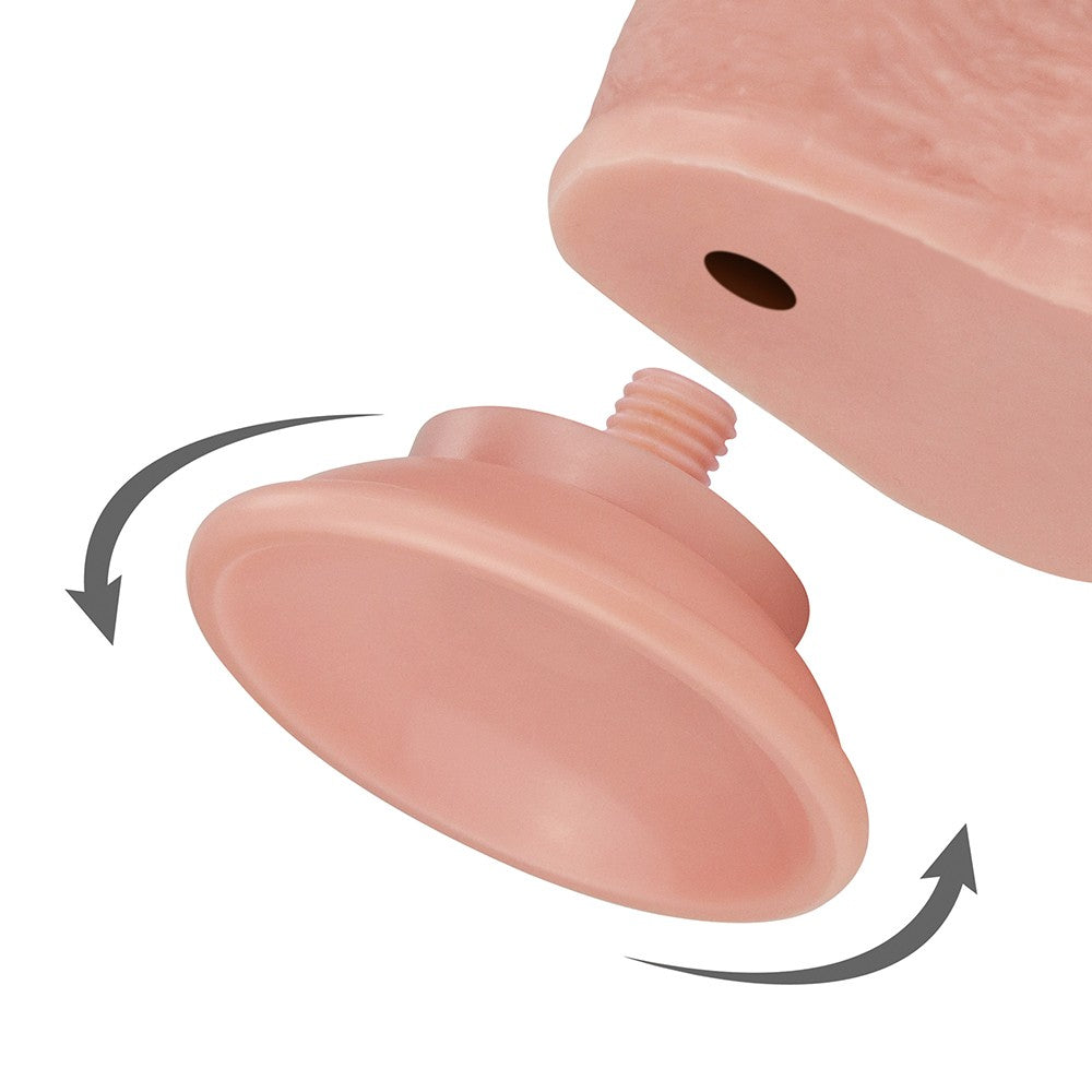 Realistic Penis with Sliding Leather 23cm - XL Dildo