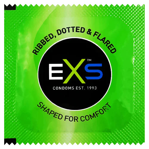Condom Treats - Ribbed Condoms 1pc EXS Extreme 3 in 1