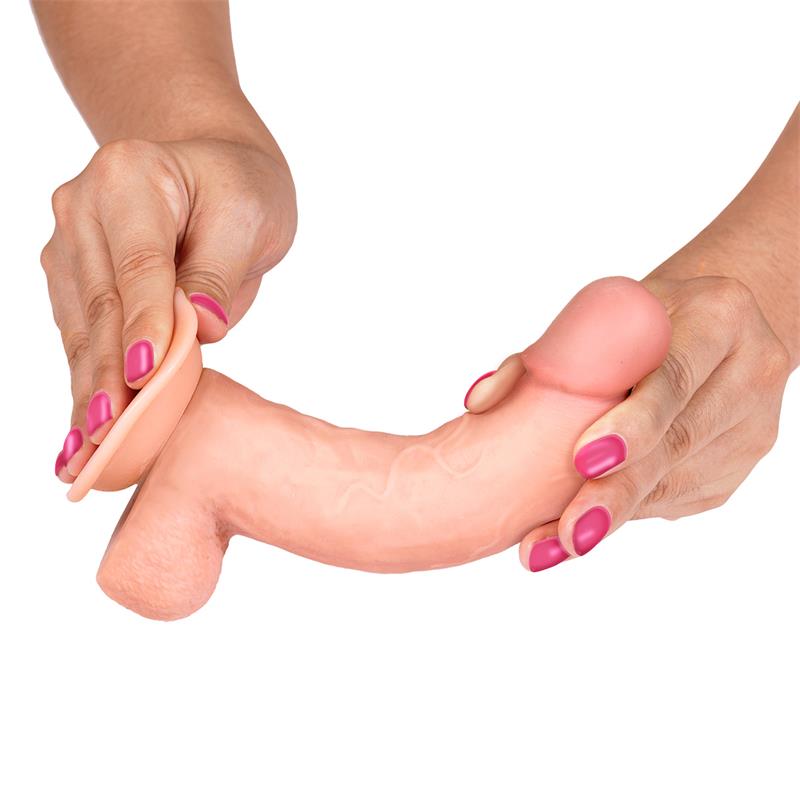 Realistic Penis with sliding skin &amp; shape 20cm. - Like true Slidy