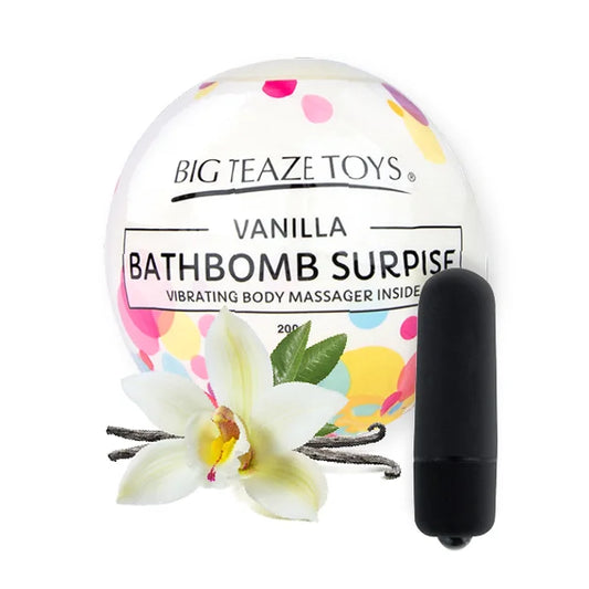Vanilla Bath Bomb with Surprise Vibrator - Big Tease Toys 