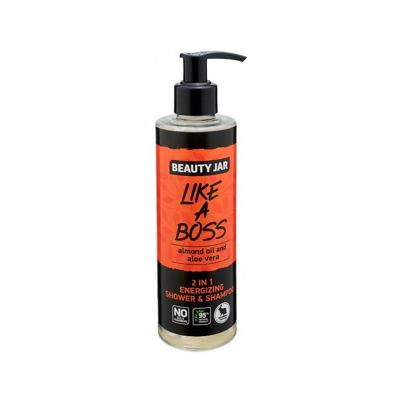Beauty Jar "LIKE A BOSS" 2σε1 σαμπουάν/αφρόλουτρο για άνδρες, 250ml