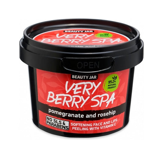 Beauty Jar "VERY BERRY SPA" Peeling προσώπου και χειλιών με Βιταμίνη C, 120gr