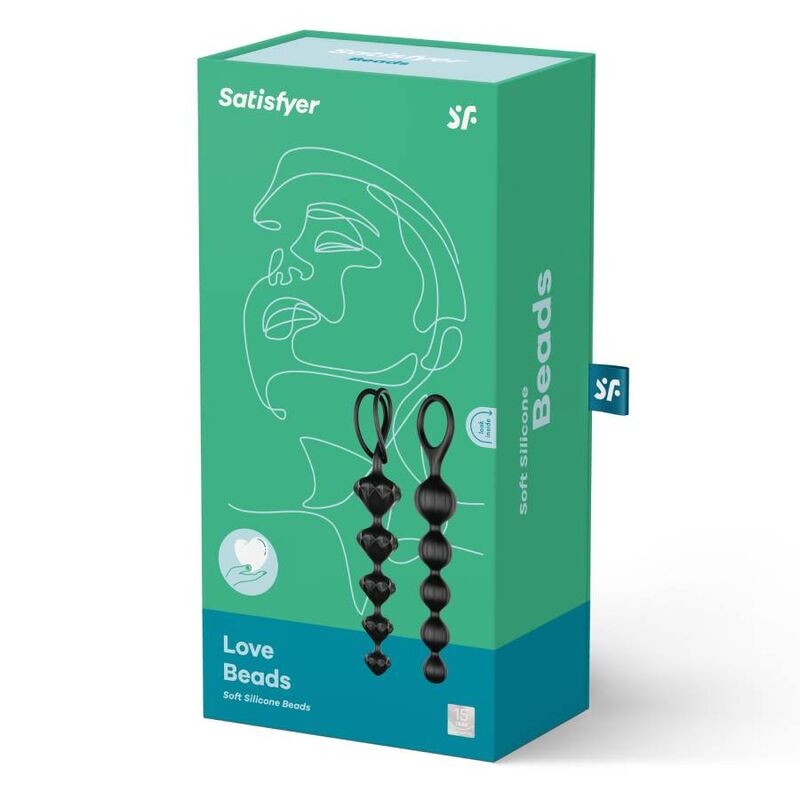 SATISFYER LOVE BEADS - BLACK