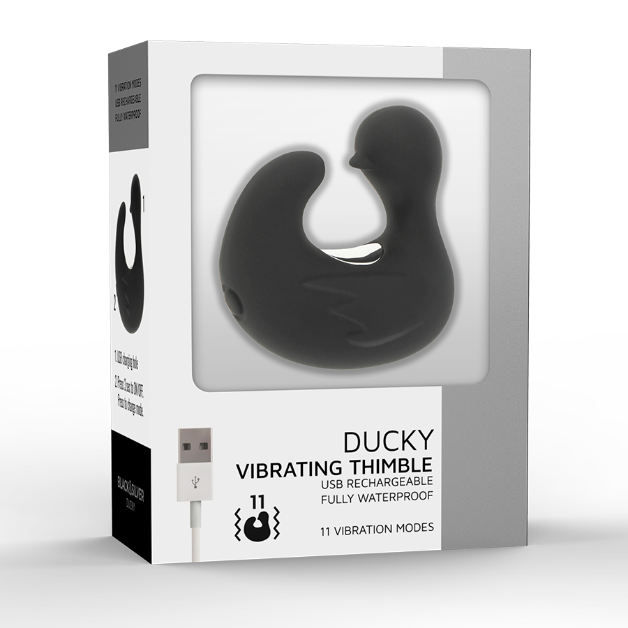 Πολλαπλή Διέγερση- Black&Silver Duckymania Vibrator